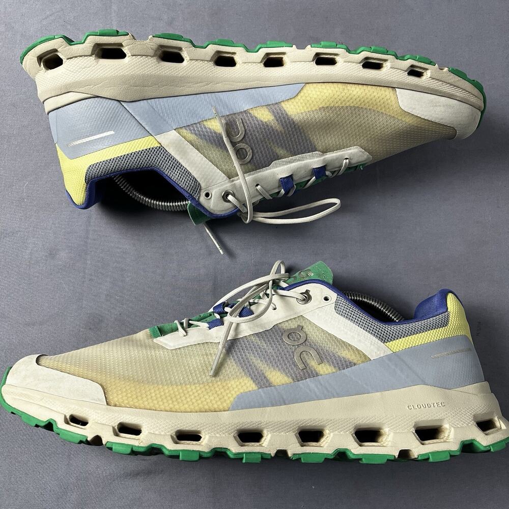 On Running Cloudvista Men’s Size 12 Cream Running Shoes Fitness Sneakers SWL QK